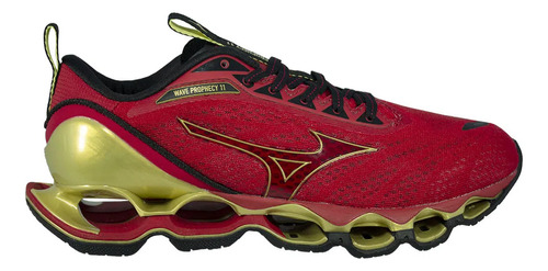 Tênis Mizuno Wave Prophecy 11 Vermelho/dourado Masculino