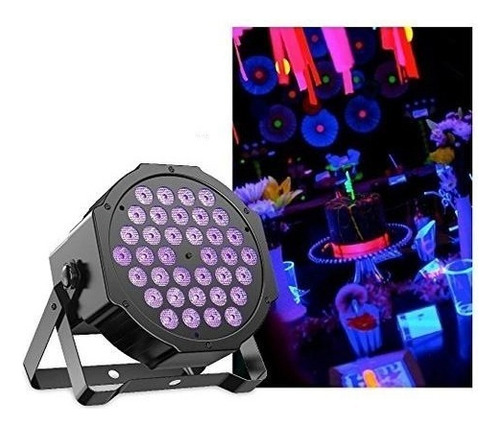 Foco 36 Led Uv Luz Dmx Fiesta Fluor