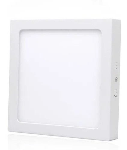 Foco Panel Plafón Led 18w Sobrepuesto Cuadrado Luz Frío