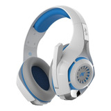 Auriculares Gamer Nisuta Nsaug300 Blanco Y Azul