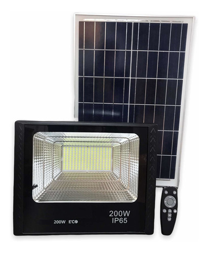 Reflector Led Solar 200w Eco 4 Baterías Uso Exterior