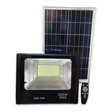 Reflector Led Solar 200w Eco 4 Baterías Uso Exterior