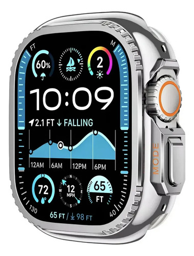 Funda De Metal De Aluminio Para Apple Watch Ultra 1 Y 2, 49mm, 45mm, 44mm Y Serie 10 46mm, Cubierta Deportiva, Marco Elevado Y Protector Trasero | Envío gratis