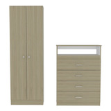 Combo Dreams 5 Closet + Comoda - Rovere / Blanco