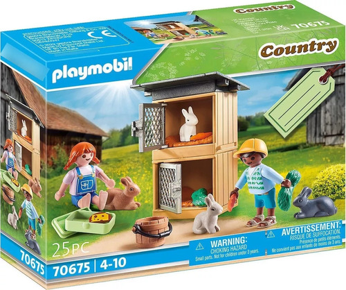 Playmobil Country Alimentar Conejos En La Granja - 70675 