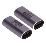 Emenda Usb 4 40gpbs Tipo-c Usb-c Fêmea Para Fêmea Adaptador