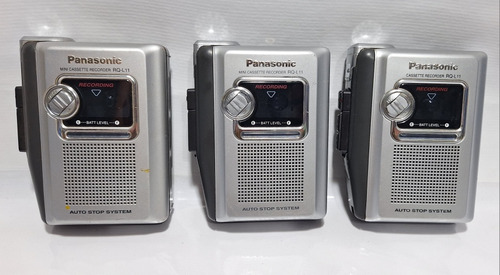 Lote Com 3 Gravadores Fita K7 Panasonic Rq L11 *com Defeito*