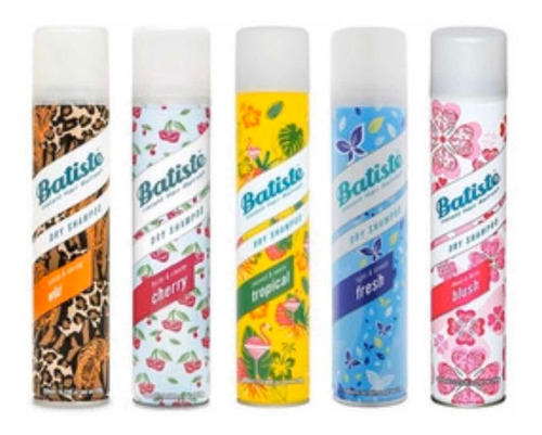 Shampoo En Seco Batiste X 200 Ml Fragancias Varias X 4