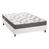 Cama Box Casal: Colchão D33 Ortobom Light Saúde+base Crc Co