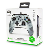 Control Alambrico Power A White Camo Xbox X/s