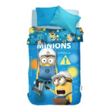 Cubrecama Cover Reversible Verano Disney Piñata 1 1/2 Plazas Color Minions