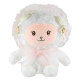 Borrego De Peluche Infantil Juguete Borreguito Suave Color Blanco