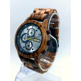 Reloj Original Redear Cuarzo Madera Cronos No Fossil Citizen