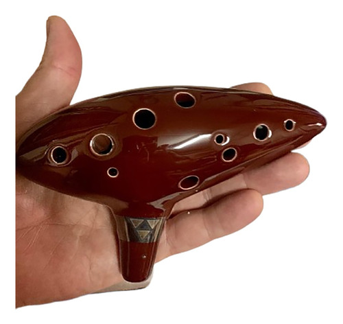 Ocarina 12 Agujeros En Do Legend Of Zelda Marron Esmaltada