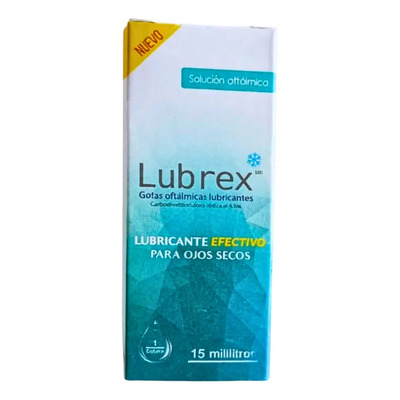 Lubrex Carboximetilcelulosa Sódica 5% Gotas Oftálmicas 15 Ml | Envío gratis