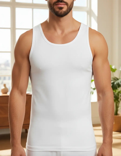 4 Camisetas Atlética Optima Para Hombre Interior/exterior