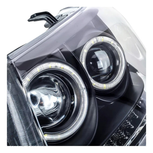 Faro Proyector Led Negro Set Toyota Hilux 2006 2008 2011 Foto 2