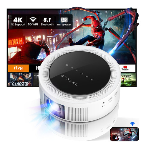 Proyector Profesional 4k Android Wifi Hd 1080p 13000lux 6d