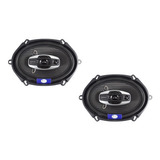 Bocinas 6x8 Pulgadas  Audiobahn 800watts 3 Vias Color Negro