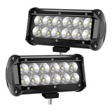 Juego 2 Barras Led 4x4 Camioneta Luz Blanco Frio Aux Premium