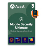 Antivirus Avast Mobile Security Ultimate | 3 Dispositivos
