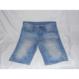 Bermuda Calvin Klein Jean Gastado Unisex Talle 30 W