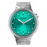 Reloj Swatch Aqua Shimmer De Acero Sb07s100g