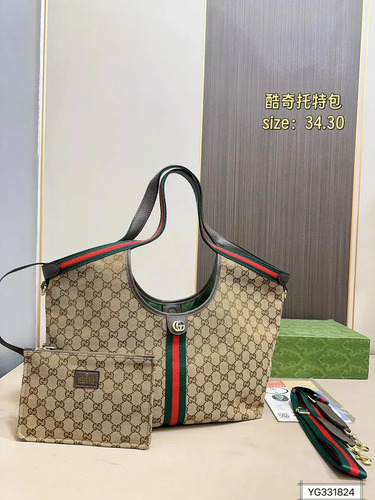 Paquete Tote Grande De La Serie Gucci Giglio Bolsas Ss