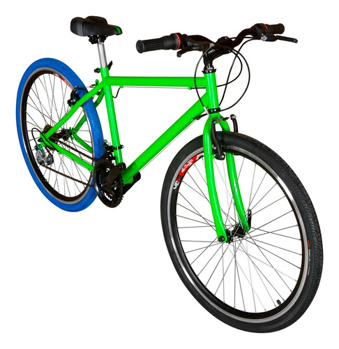 Bicicleta Urbana Todoterreno Rin 26 18 Cambios Color Verde