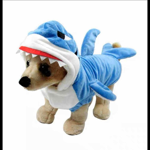 Buzo Abrigo Tiburon Ropa Para Mascota Raza Pequeñas Pijama