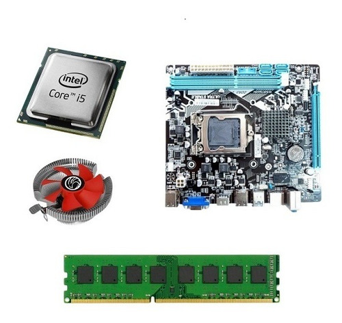 Kit Pl Mãe H81+proc. I5 4570s+mem. 8 Gb Ddr3+cooler