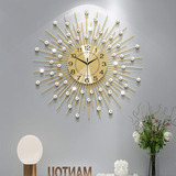 Yijidecor Large Wall Clocks For Living Room Decor Big Sil...