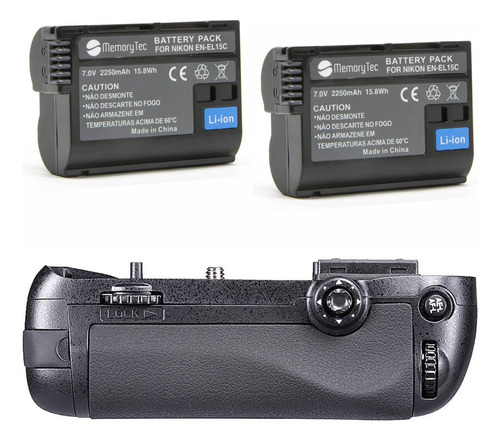 Battery Grip Mb-d15 + 2 Baterias En-el15c Para Nikon D7100