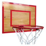  Aro Basquet + Tablero Basket Madera Apto Exterior 