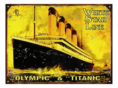 Chapa Vintage Publicidad Antigua Olympic Y Titanic M620