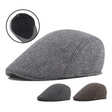 Boinas Con Visera Plana Masculino Estilo Británico