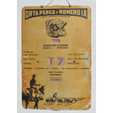 Antiguo Cartel Calendario Perpetuo Orta Perez Y Romero S.a.