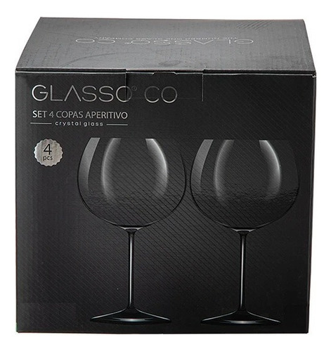 Set 4 Copas Aperitivo Glasso 640ml Color Transparente