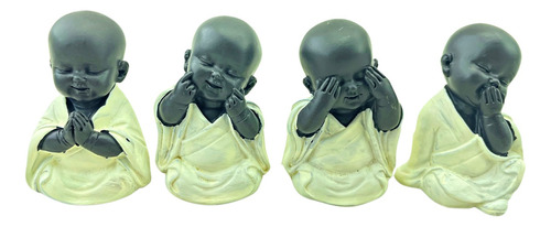 Figuras Decorativas Chicas 5.7cm Budas Bebes Set X4 Zn Ct