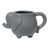 Mozacona 3d Elefante De Cerámica En Relieve Taza De Café Taz