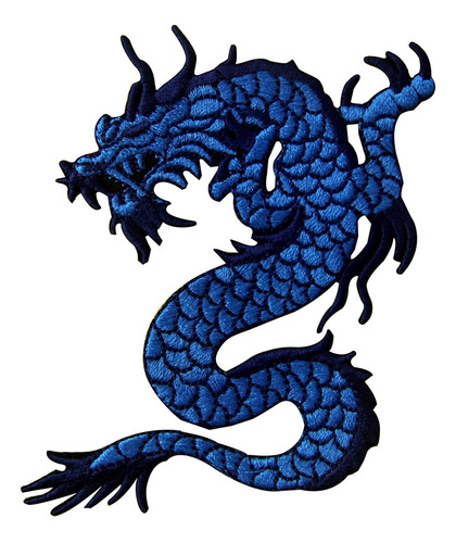 7 Parches Bordados Para Ropa Blue Dragon