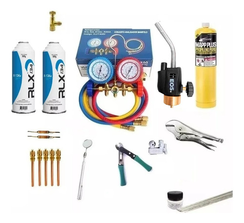 Kit Refrigeração P/ Consertar Geladeira E Freezer R134a R134