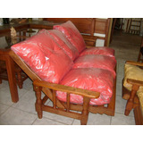 Sillon Reclinable Algarrobo 3 Cpos Mas Almohadones Eff-20%