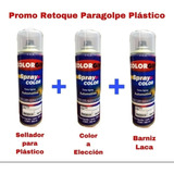 Aerosol Retoque Automotor Kit Piezas Plásticas Paragolpes