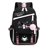 Mochila Escolar Fantasy Magic Kuromi Student De Gran Capacid