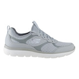 Tenis Mujer Running Skechers Summits 149535 Gris Memory Foam