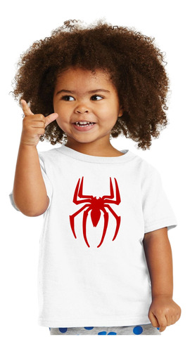 Playera Bebé Niño Spiderman Super Héroe Hombre Araña M1 Eg