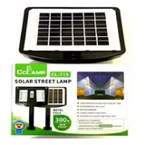Lampara Calle Reflector Doble Panel Energia Solar 300w Cl115