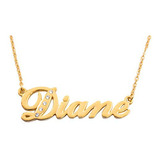 Collar Personalizado Zacria Diane: Oro 18k.