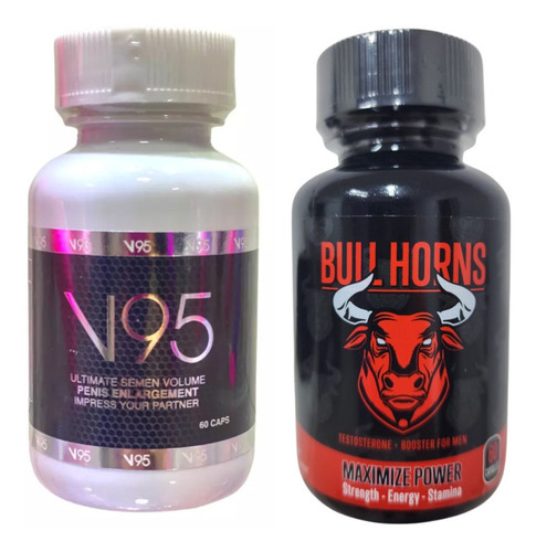 Pack V95 Y Bull Horns,viagra Natural,testosterona,potenciado